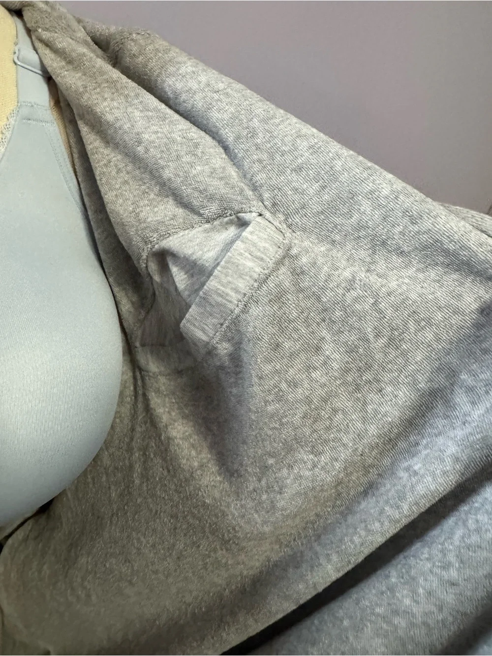 NWT DudeRobe 2/3XL Heather Gray Hooded Bathrobe Mens